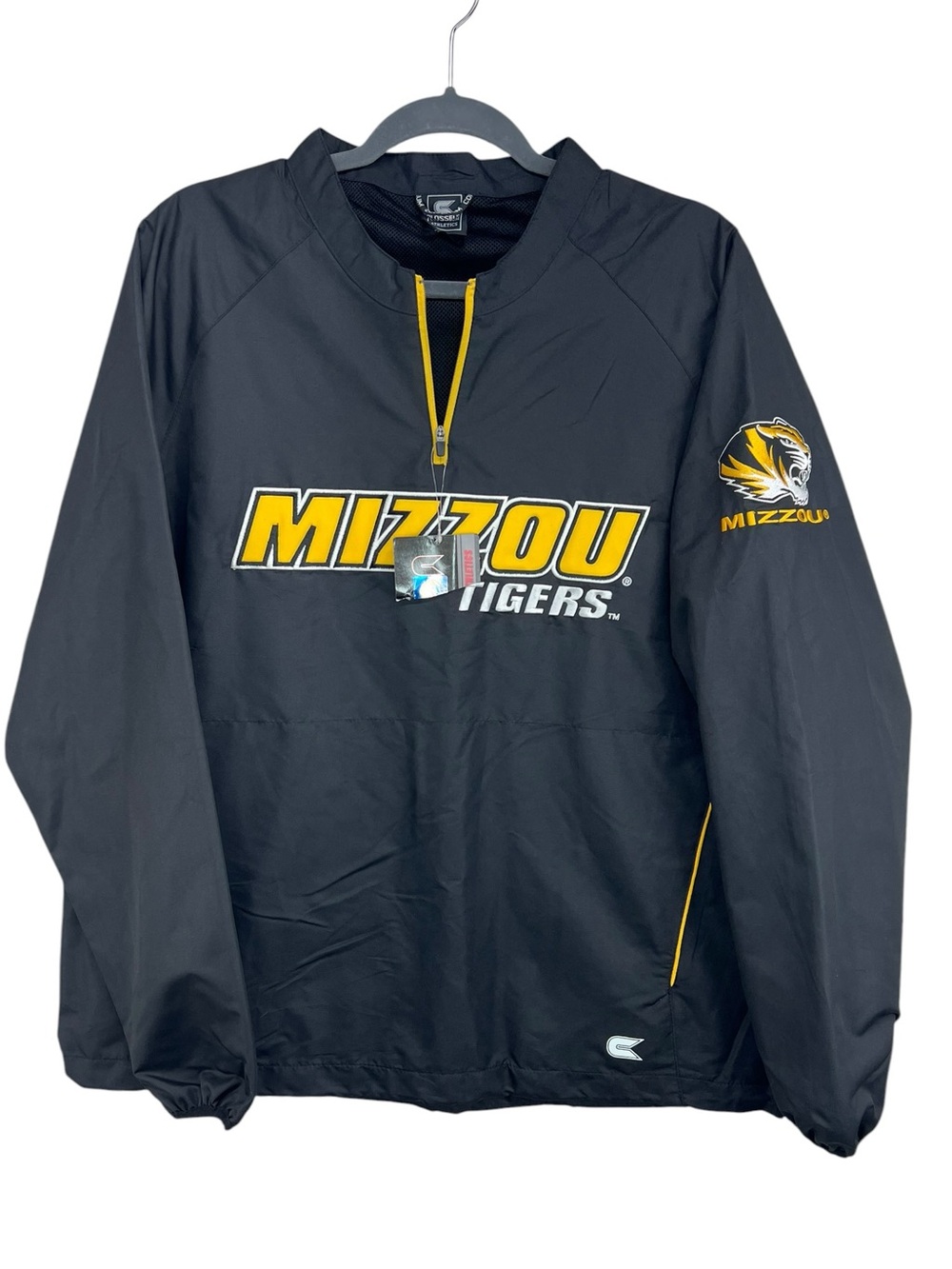 Mizzou Tigers Colosseum Athletics 1/4 Zip Windbreaker Pullover Mens Small